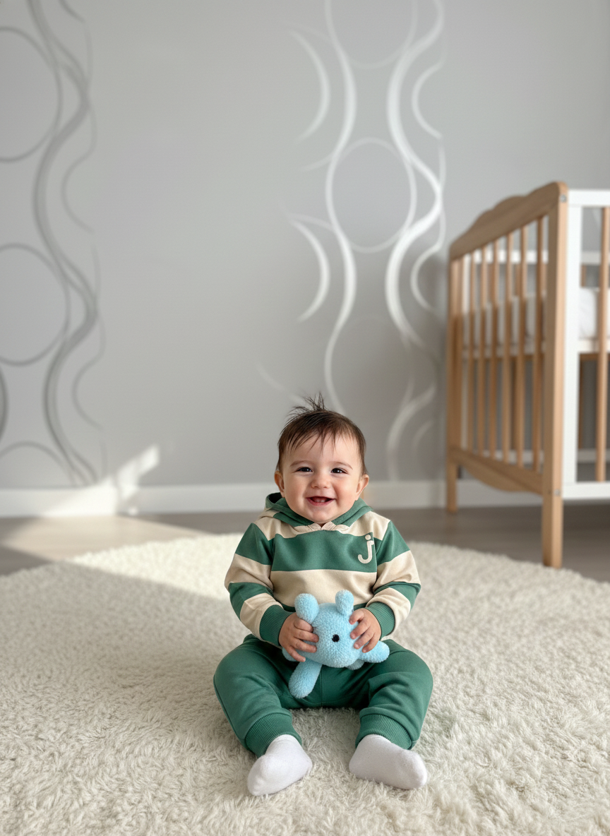 %100 PAMUK İKİLİ PREMİUM BEBEK TAKIMI UNİSEX ANNE TERCİHİ