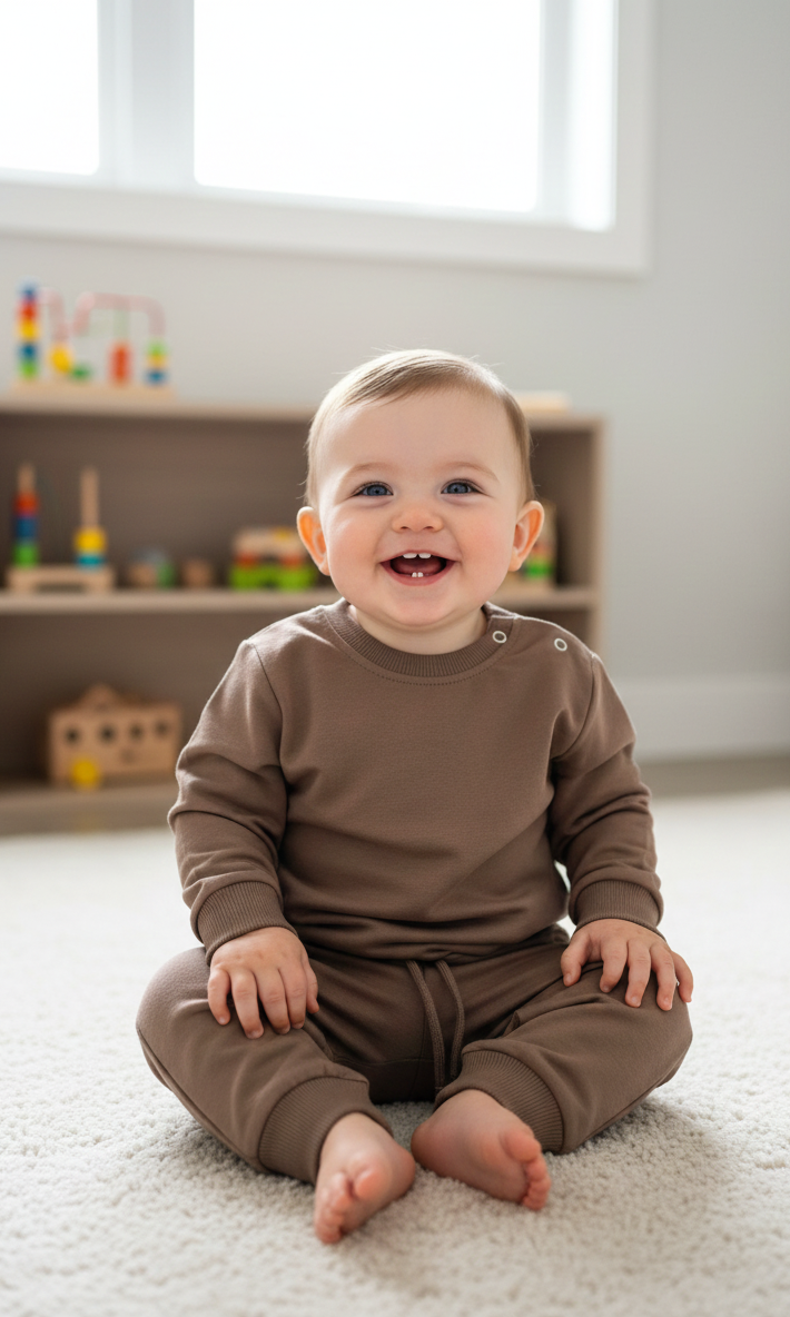 %100 PAMUK İKİLİ PREMİUM BEBEK TAKIMI UNİSEX ANNE TERCİHİ